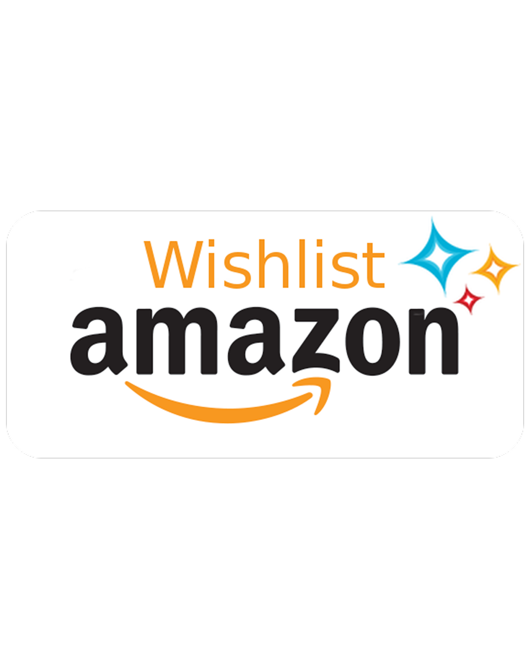 Amazon Wishlist logo with sparkling stars.